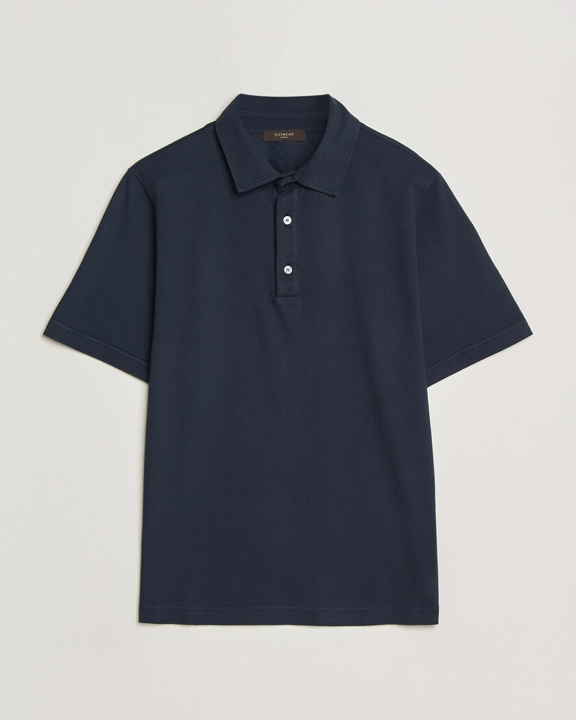Zanone Soft Cotton Piquet Polo Navy – Blu