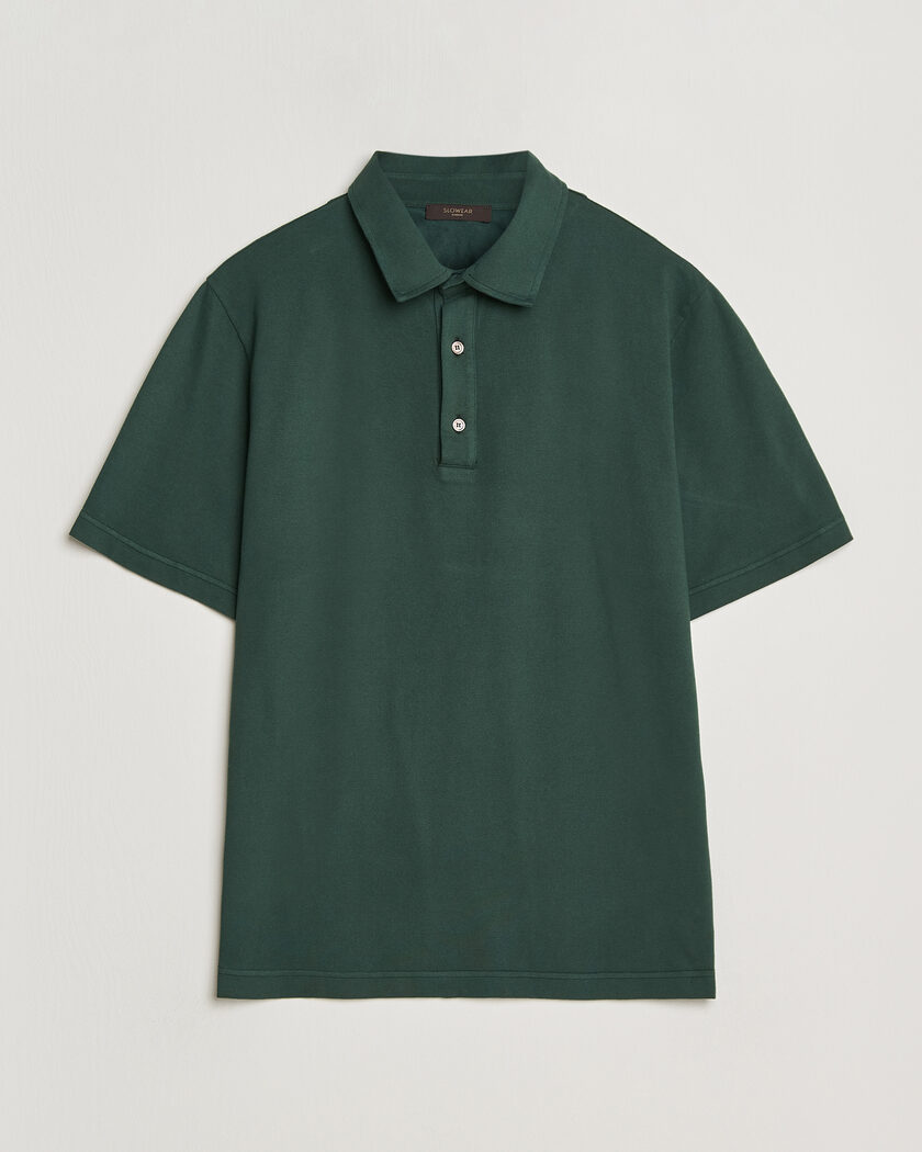 Zanone Soft Cotton Piquet Polo Dark Green – Verde
