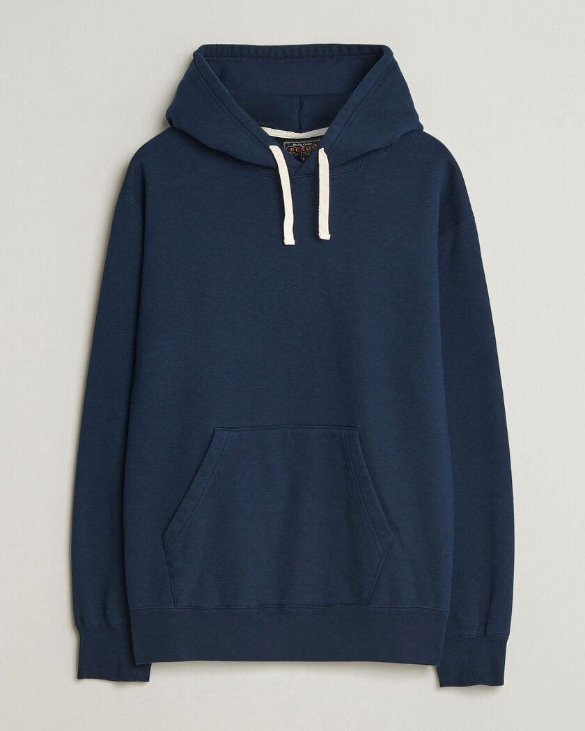 BEAMS PLUS Hooded Sweat Pullover Navy – Blu