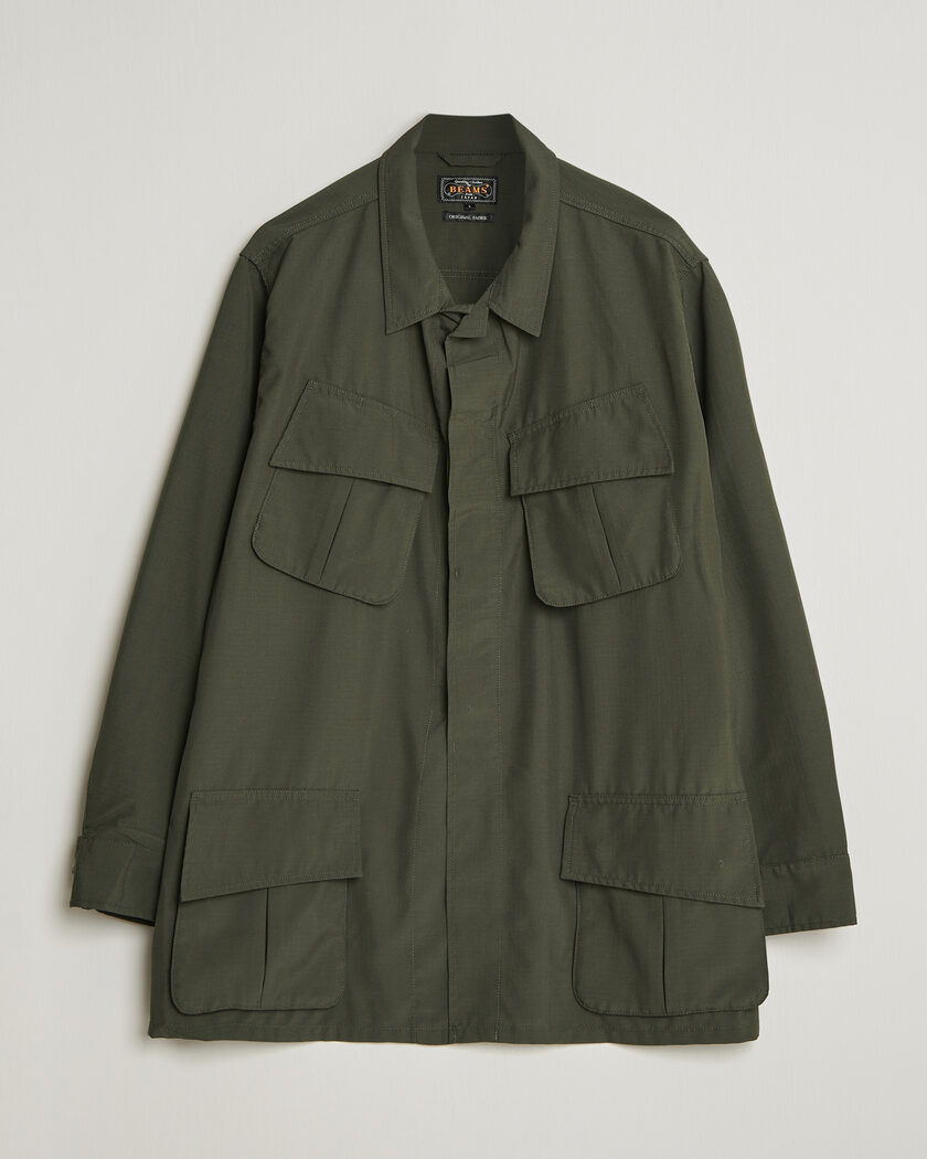 BEAMS PLUS MIL Fatigue Jacket Olive – Verde