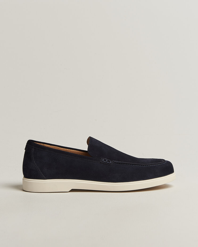 Loake 1880 Tuscany Suede Loafer Navy – Blu