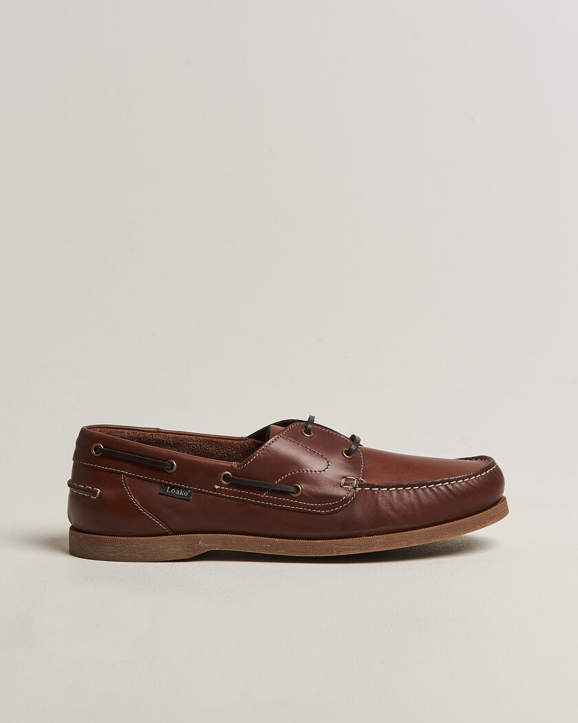 Loake 1880 Padstow Leather Boat Shoe Brown – Marrone