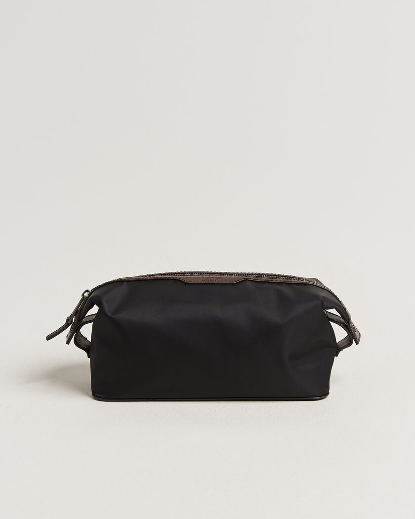 Loake Shoemakers Welland Nylon/Leather Washbag Black – Nero