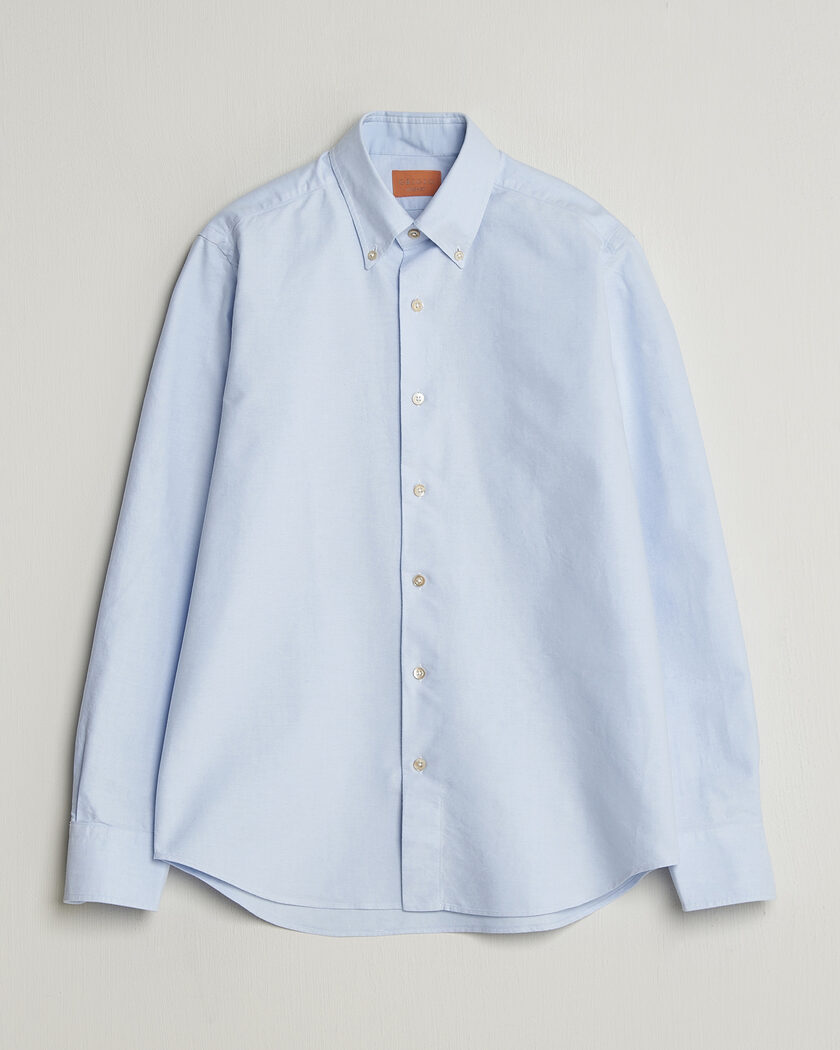 Grigio Oxford Button Down Shirt Light Blue – Blu