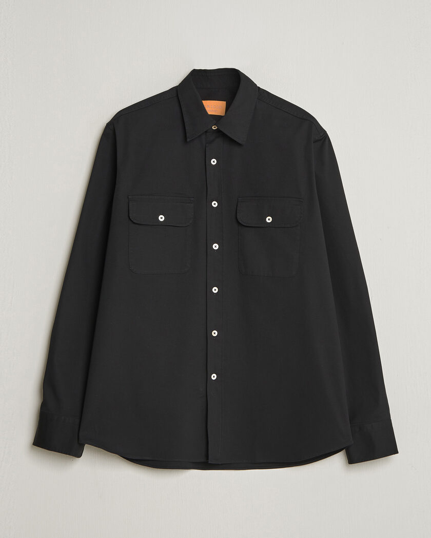 Grigio Illinois Cotton Overshirt Black – Blu