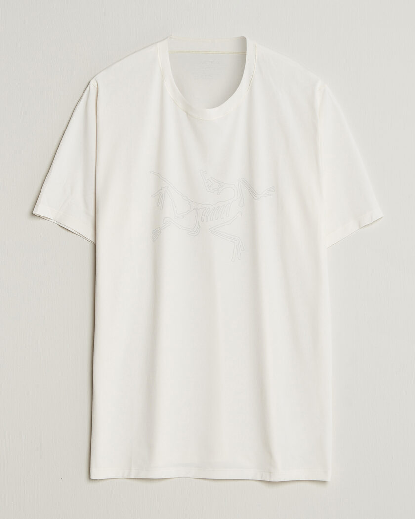 Arc'teryx Cormac Bird Logo Crew Neck T-Shirt Arctic Silk – Bianco
