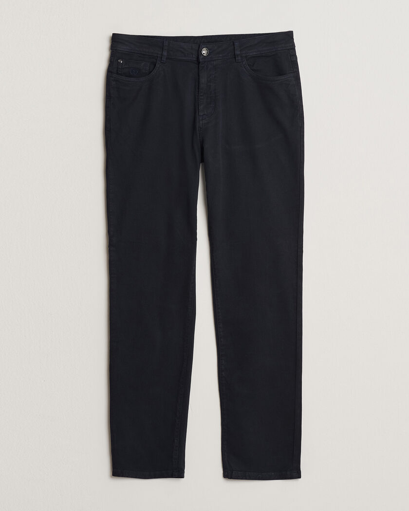 Oscar Jacobson Slim Fit 5-Pocket Chino Navy – Blu