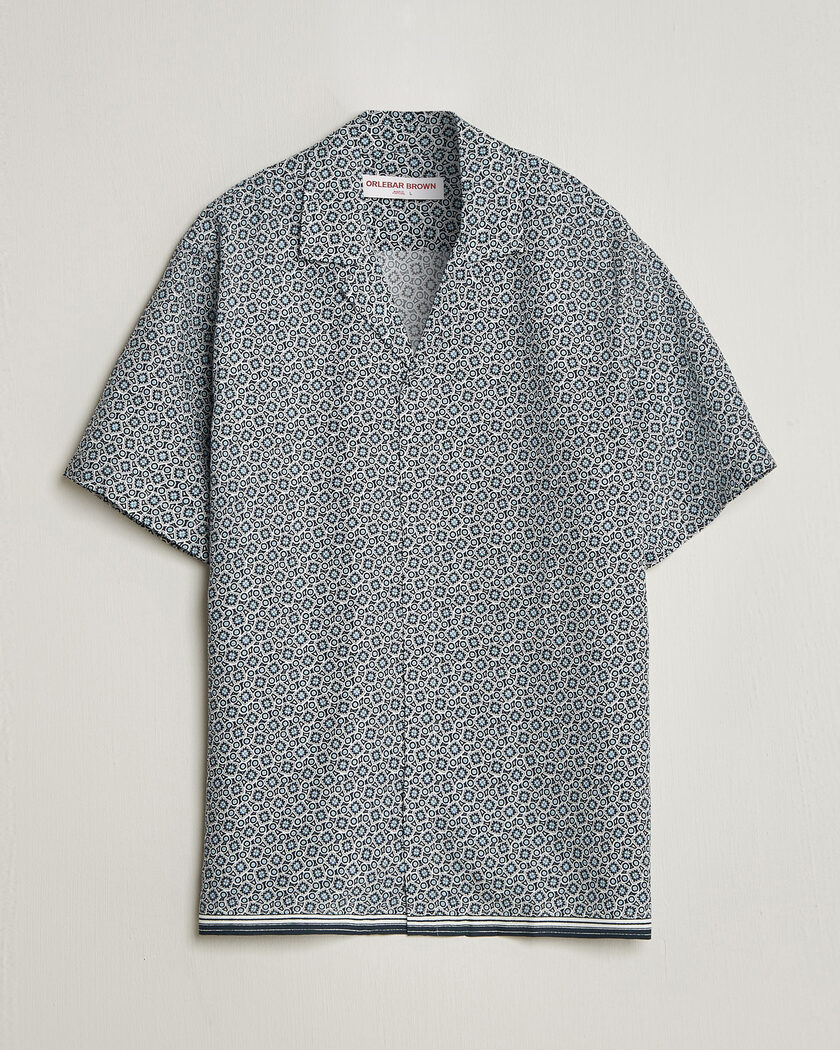 Orlebar Brown Maitan Lyocel Petola Shirts Night Iris – Blu