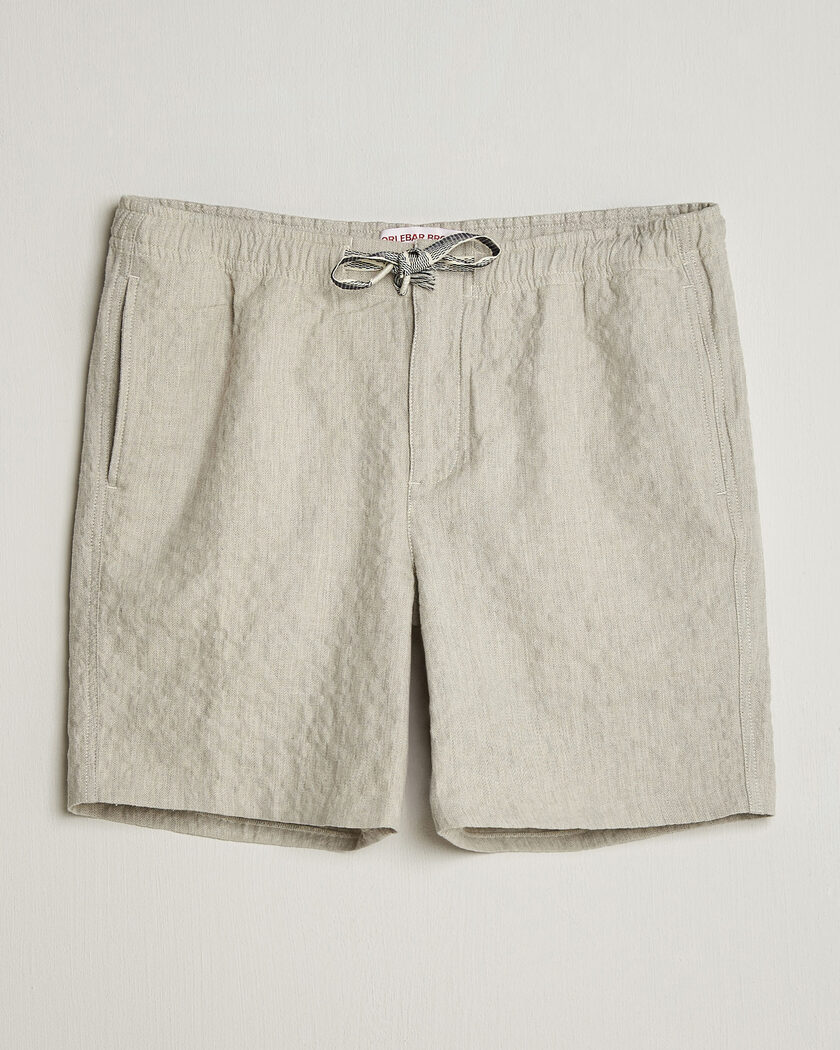 Orlebar Brown Alex Sereno Herringbone Shorts Light Dijon – Grigio