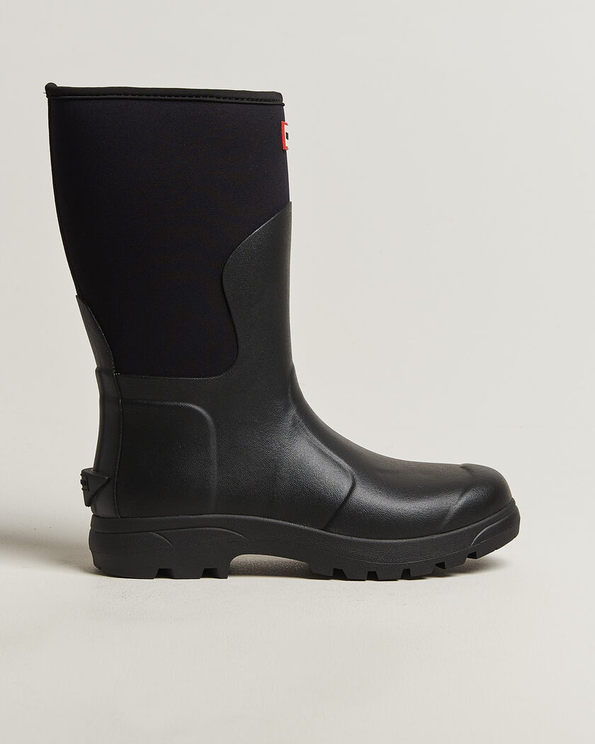 Hunter Boots Balmoral Neopren Short Boot Black – Nero