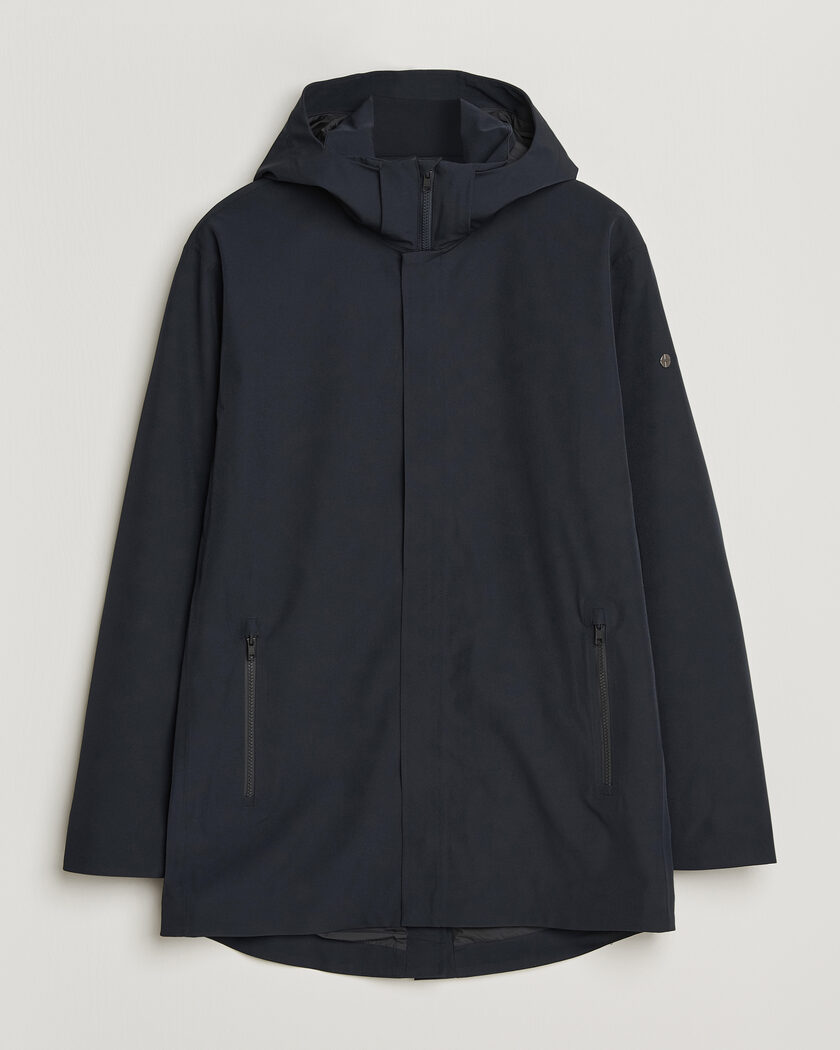 Scandinavian Edition Range III Mid Lenght Waterproof Coat Midnight Blue – Blu