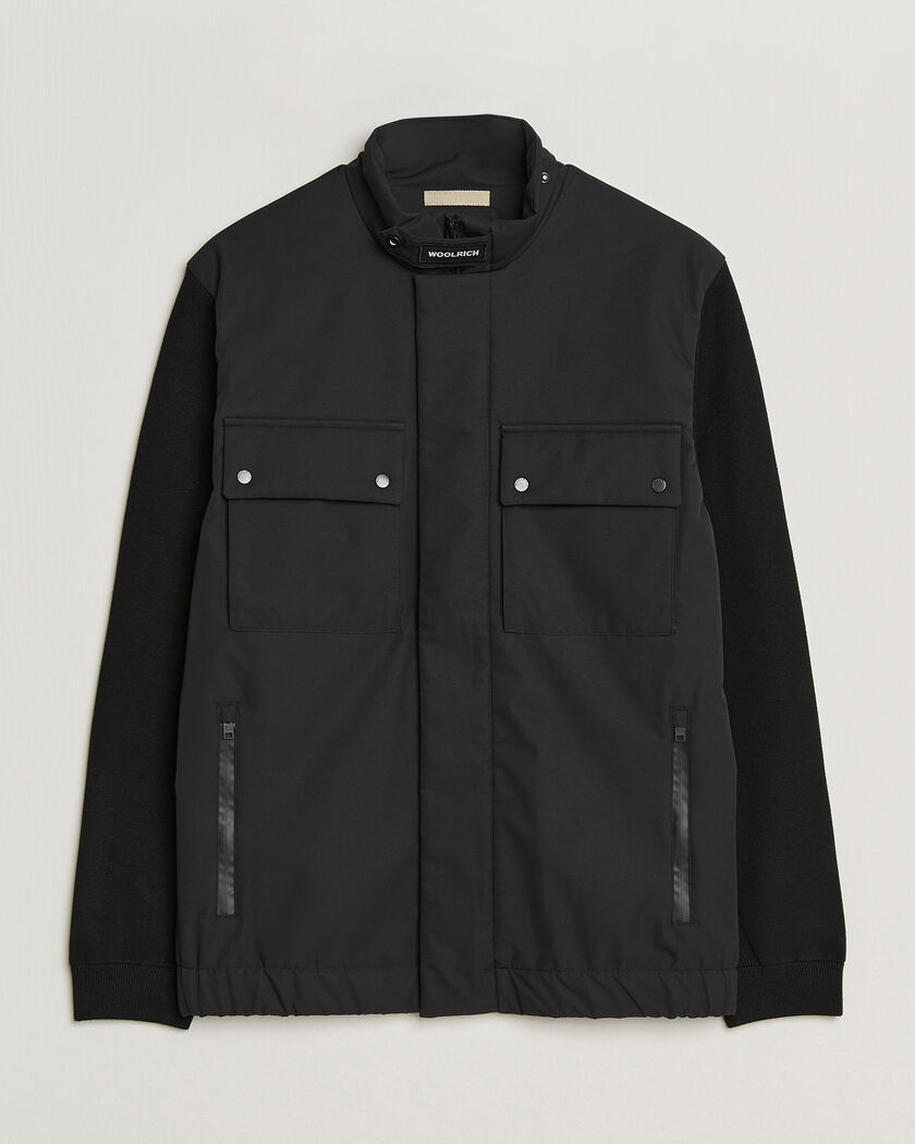 Woolrich Two Layers Hybrid Jacket Black – Nero