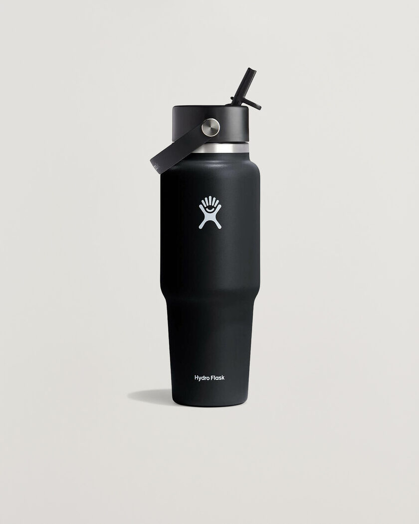 Hydro Flask Travel Bottle Flex Straw Cap 32oz Black – Nero