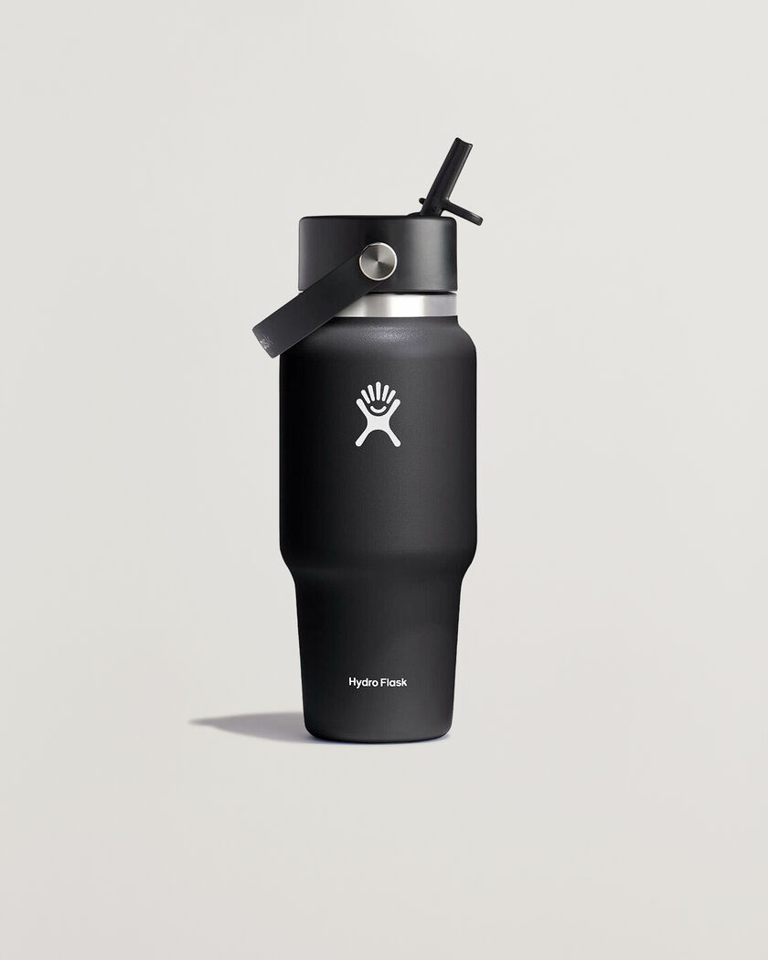 Hydro Flask Travel Bottle Flex Straw Cap 24oz Black – Nero