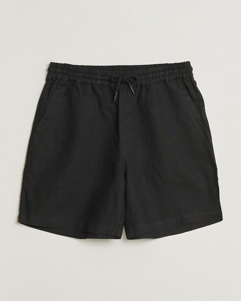 OAS Porto Linen Shorts Black – Nero