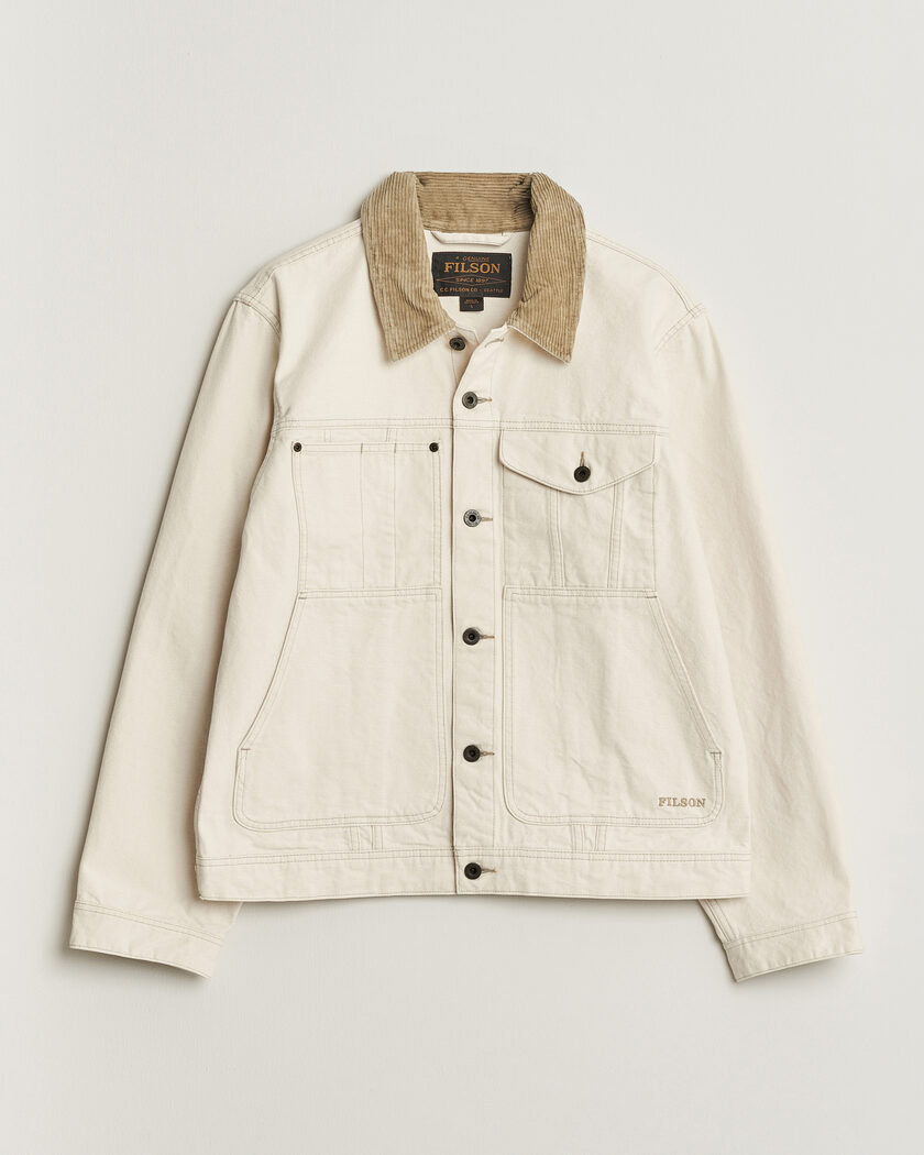 Filson Rustic Canvas Short Cruiser Natural Seed – Bianco
