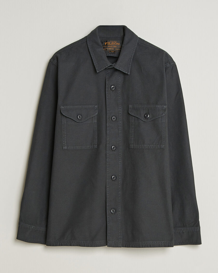 Filson Reverse Sateen Jac-Shirt Washed Black – Nero