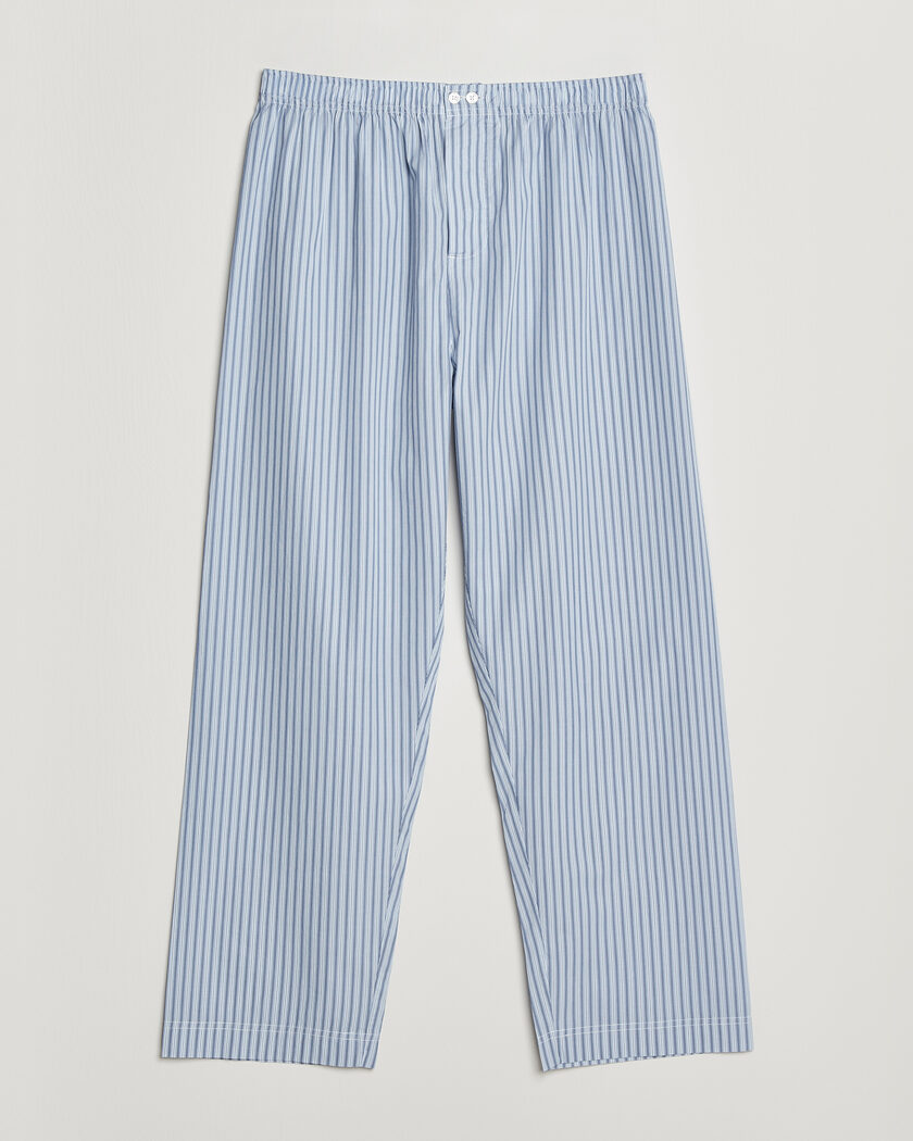 Tekla Fine Twill Pyjama Pants Cooper Stripes – Blu