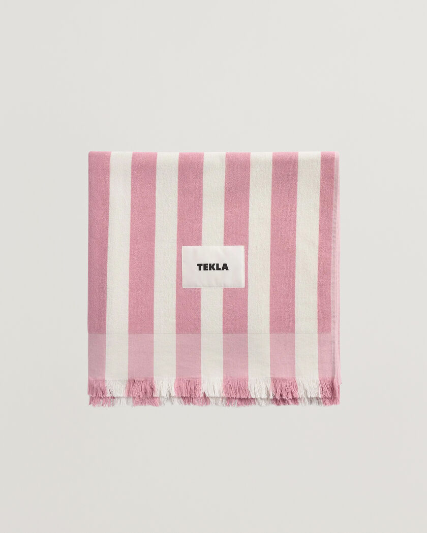Tekla Organic Terry Beach Towel Palma Stripes – Multicolore