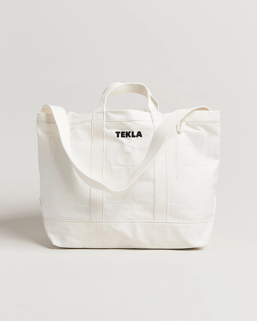 Tekla Beach Bag Ivory – Bianco