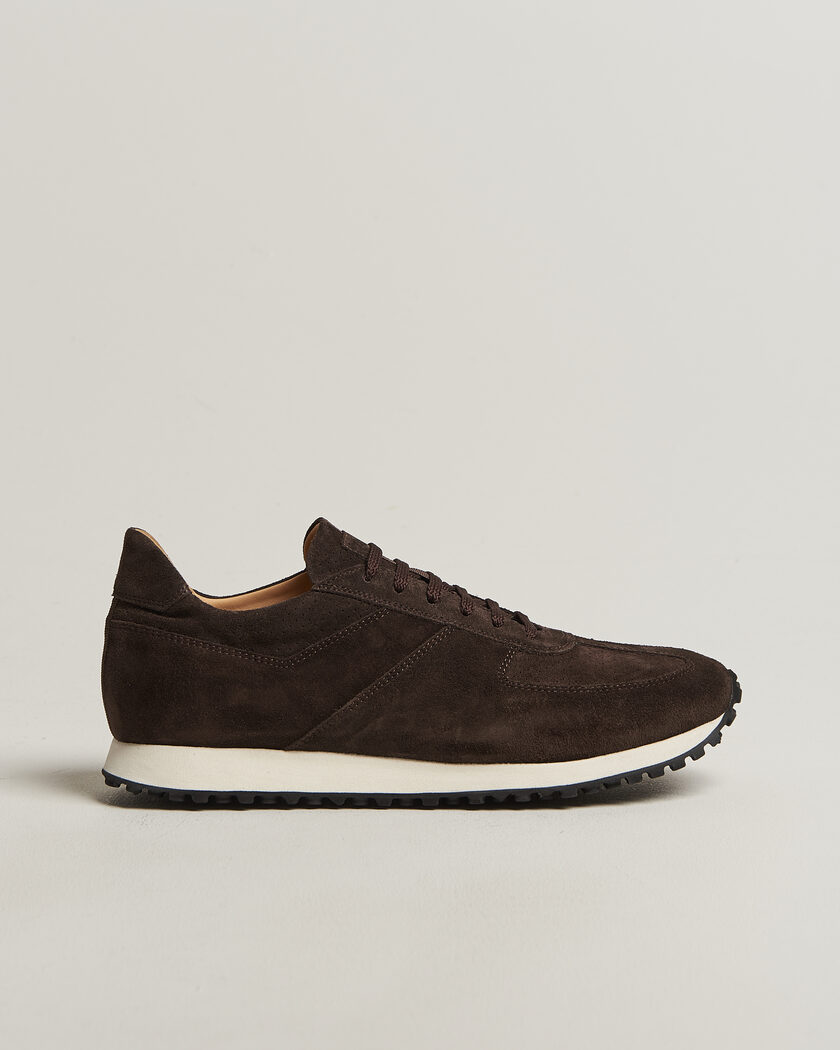 CQP Stride Suede Runner Dark Brown – Marrone