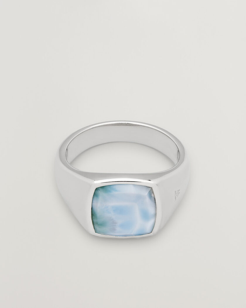 Tom Wood Kay Ring Ice Blue Silver – Argento