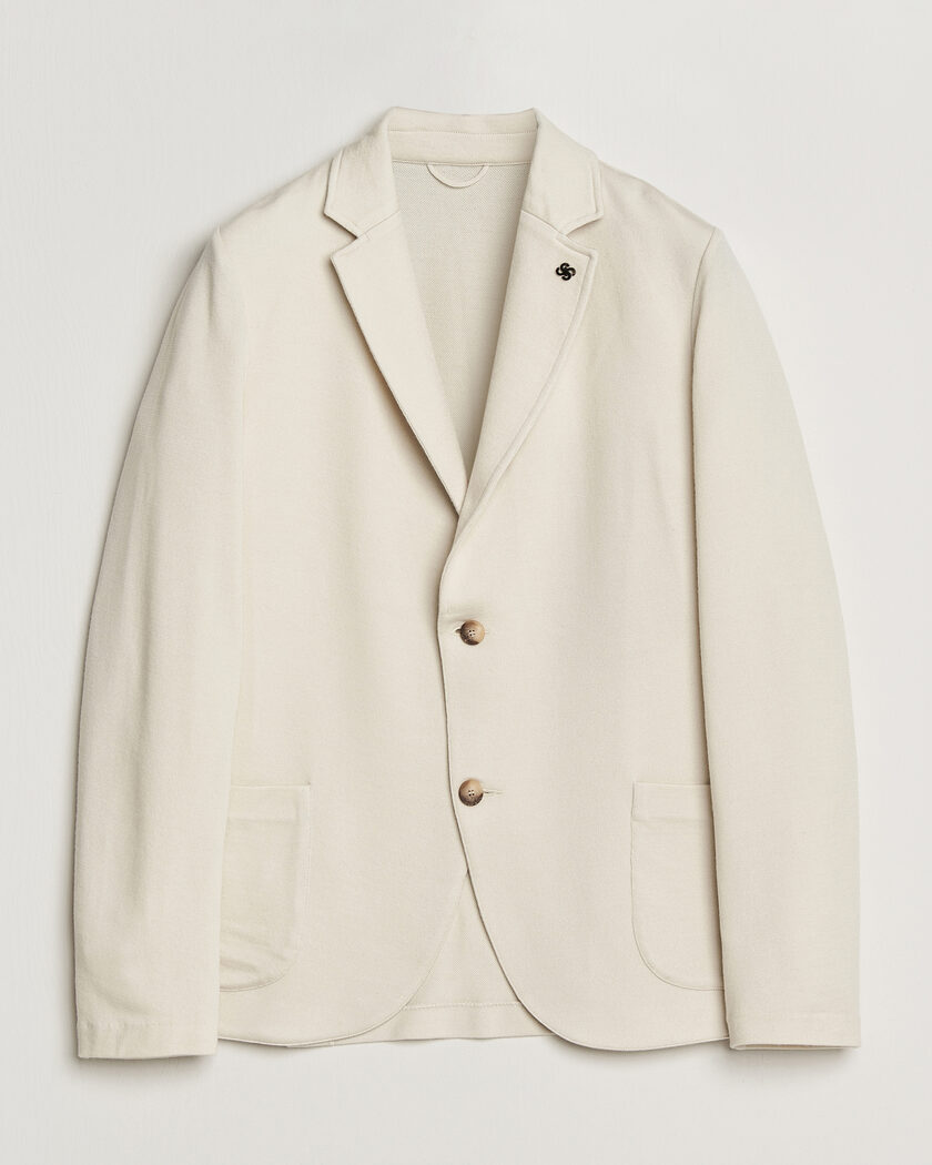 Gran Sasso Wool Knitted Blazer Cream – Bianco