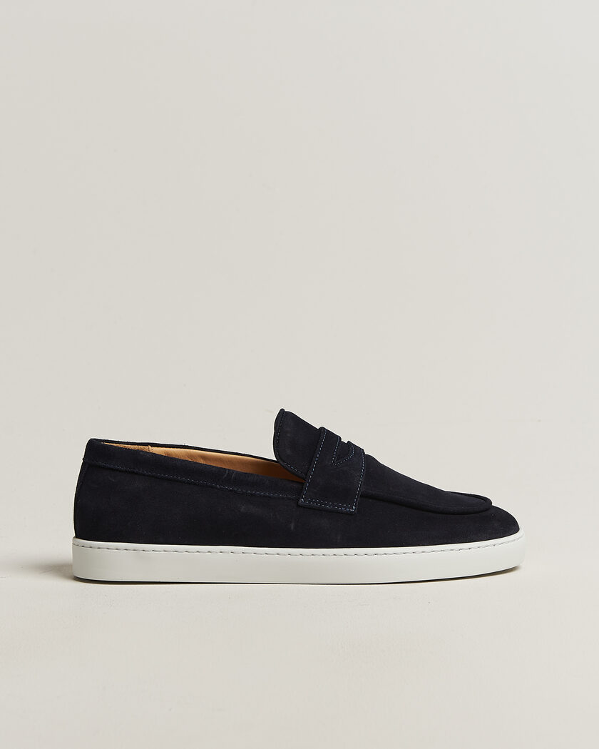 Fliteless Suede Penny Sneaker Navy – Blu