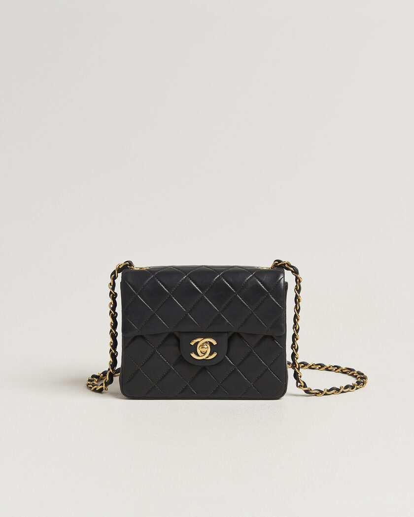 Chanel Pre-Owned Classic Mini Single Flap Square Bag Black – Nero