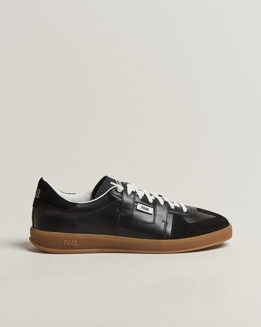 P448 Monza Leather/Suede Sneaker Black – Nero
