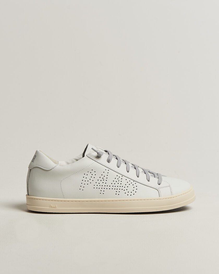 P448 John Leather Sneaker White – Bianco