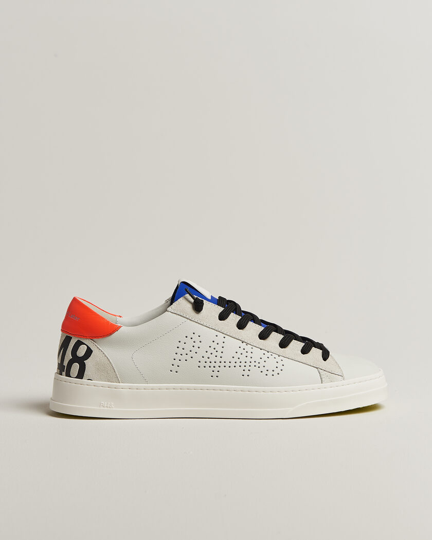 P448 Jack Leather Sneaker Grey/Orange – Grigio
