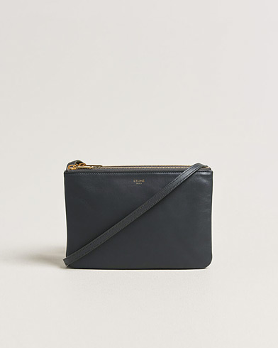 Celine Pre-Owned Trio Bag Small Leather Grey – Grigio