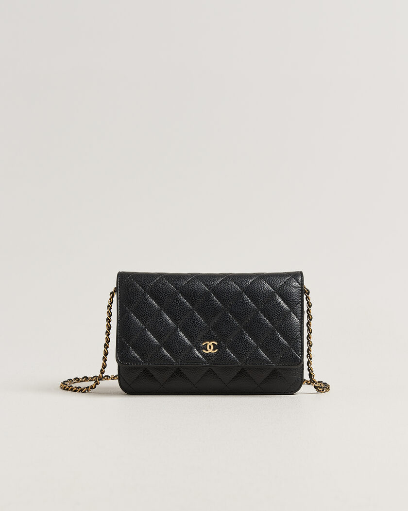 Chanel Pre-Owned Wallet On Chain Caviar Leather Black – Nero