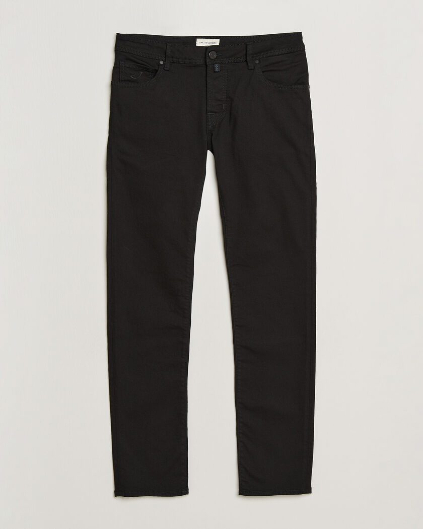 Jacob Cohën Nick Slim Fit Stretch Stay Black Jeans Rinse Wash – Nero