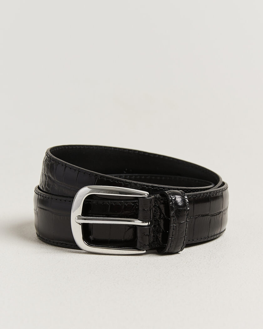 Anderson's Embossed Western Leather Belt Black – Nero