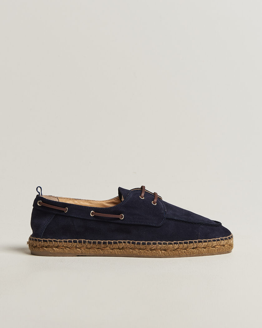 Castañer Nemo Casual Suede Boat Shoe Azul Oscuro – Blu