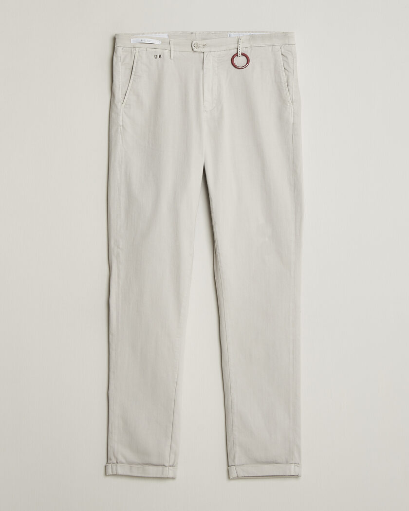 Tramarossa Luis Superstrech Cotton Chino Ice – Bianco