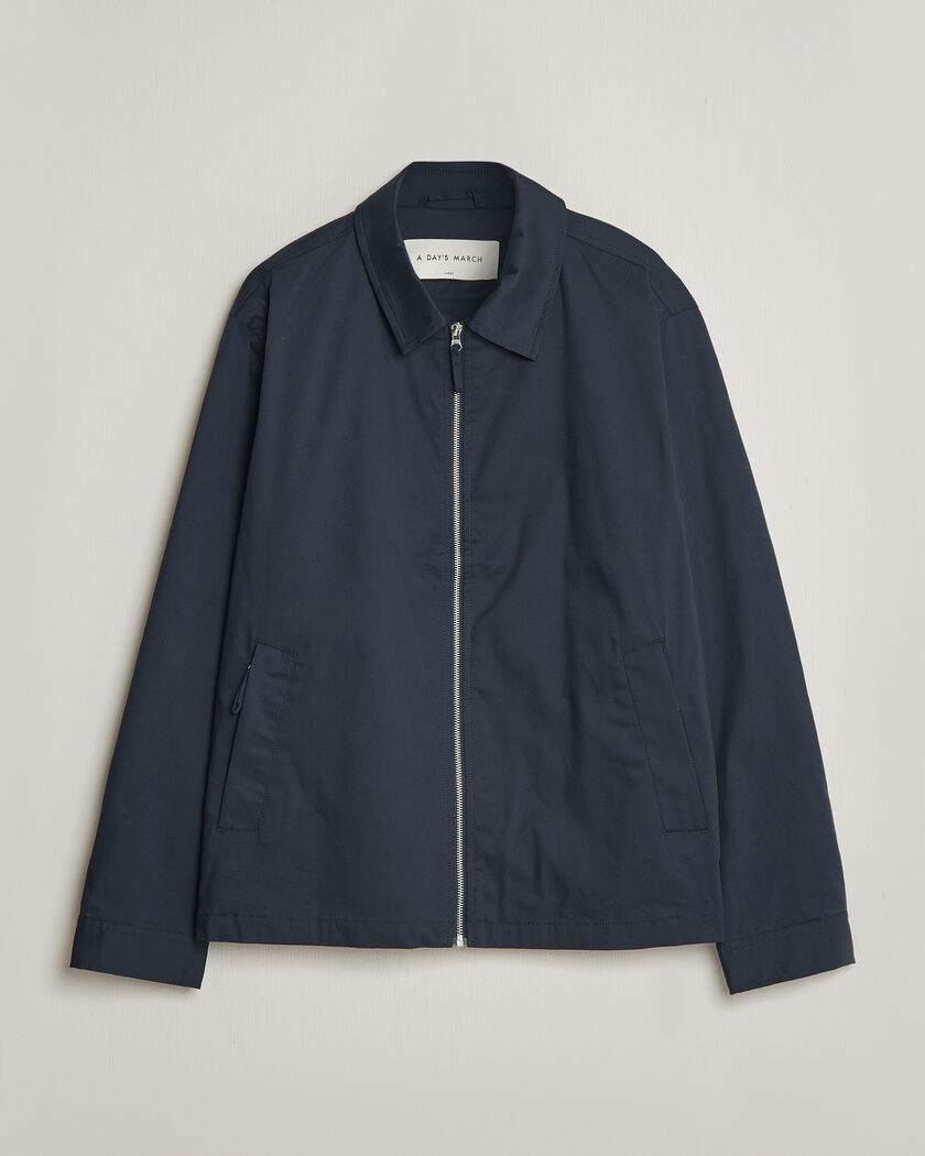 A Day's March Garland Cotton Jacket Navy – Blu