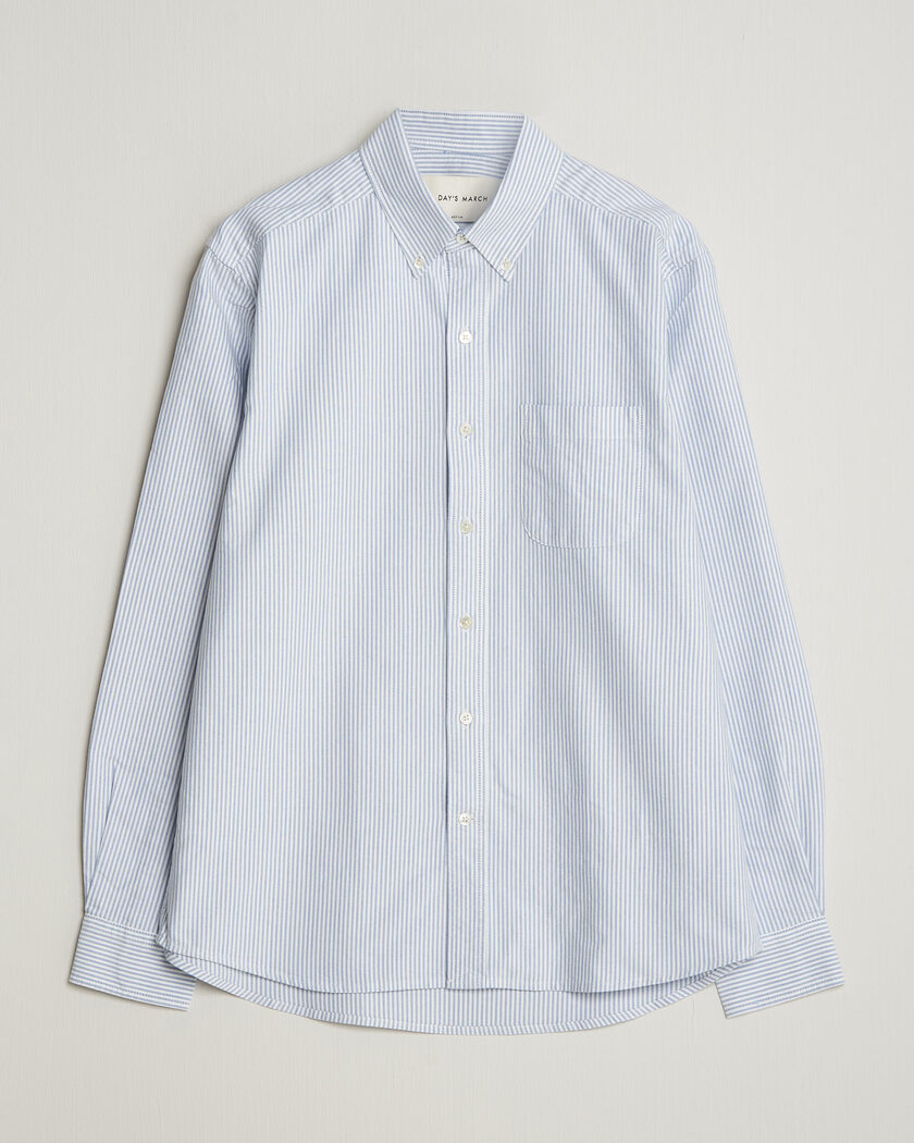 A Day's March Original Oxford Shirt Blue/White – Blu
