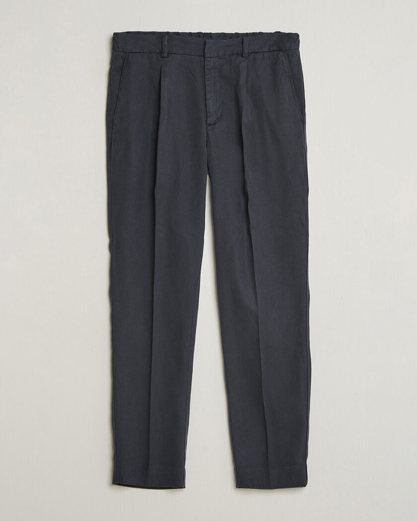 A Day's March Smart Lyocell Trousers Navy – Blu