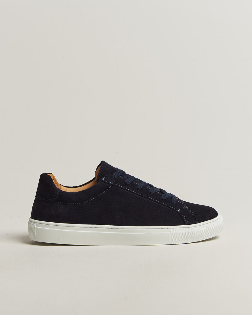 A Day's March Marching Suede Sneaker Navy – Blu