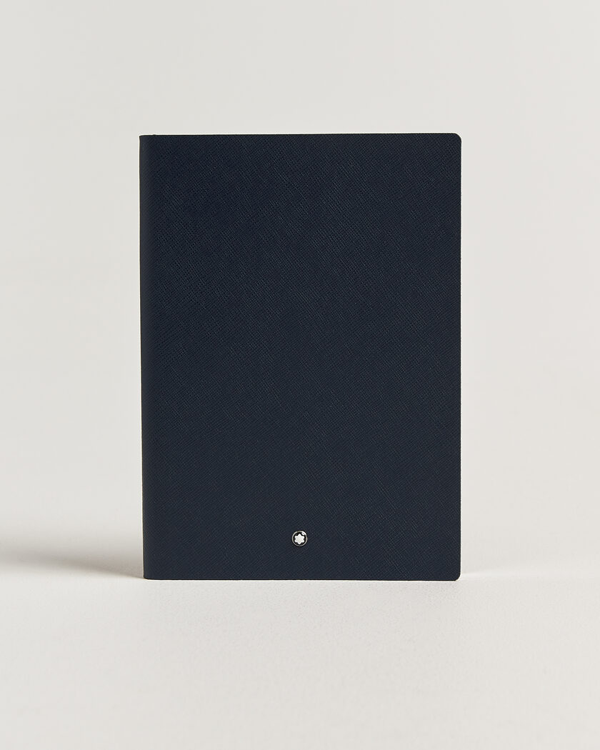 Montblanc Sartorial Leather Medium Notebook, Lined Blue – Blu