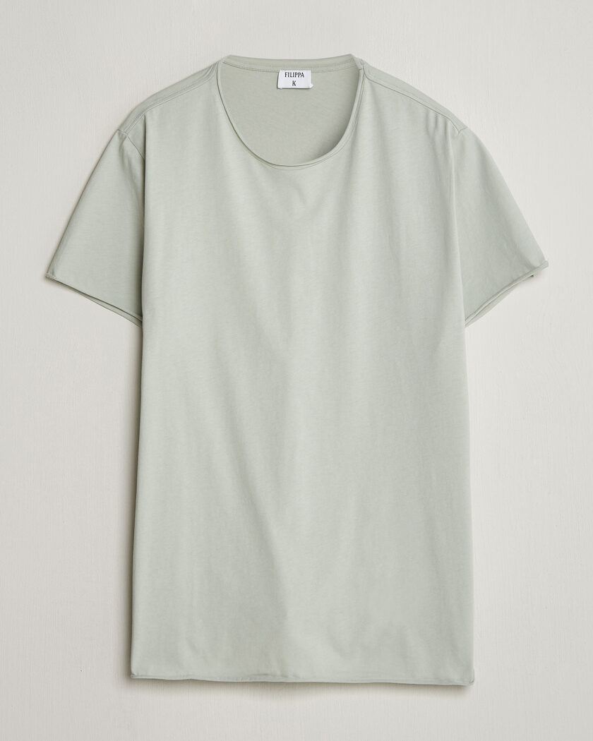 Filippa K Roll Neck Crew Neck T-Shirt Silver Grey – Grigio