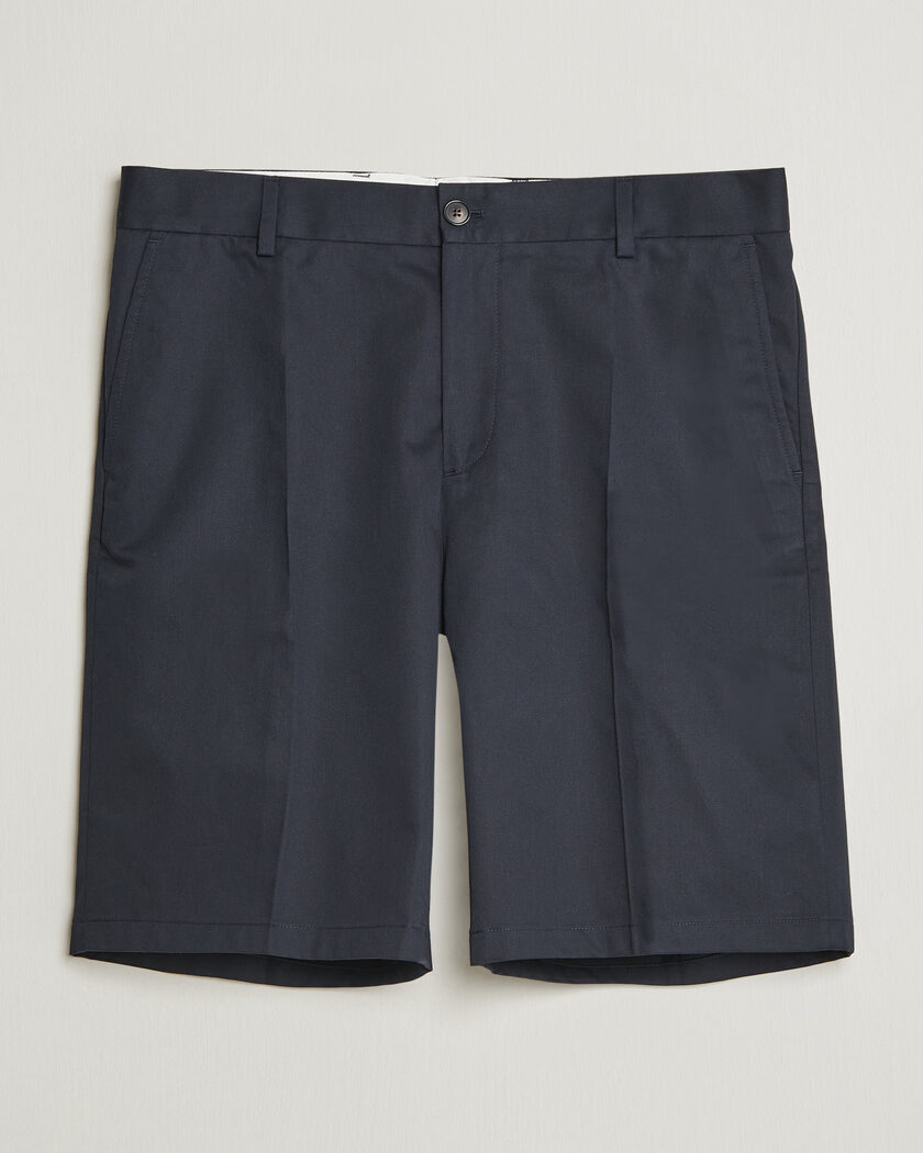 Filippa K Tailored Cotton Chino Shorts Navy – Blu