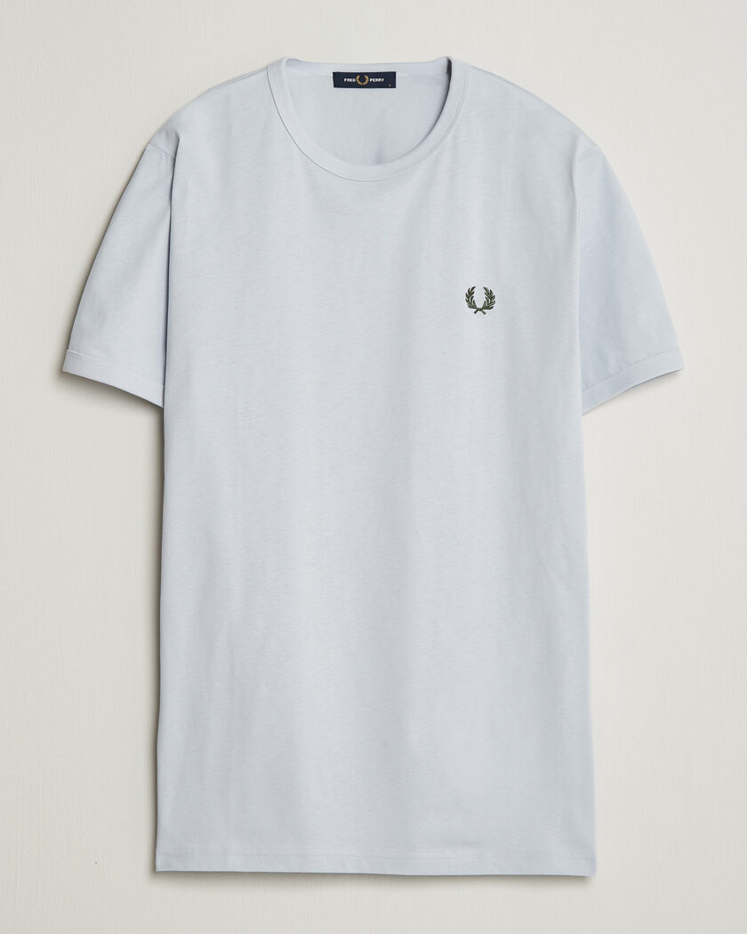 Fred Perry Ringer T-Shirt Dusky Blue – Blu