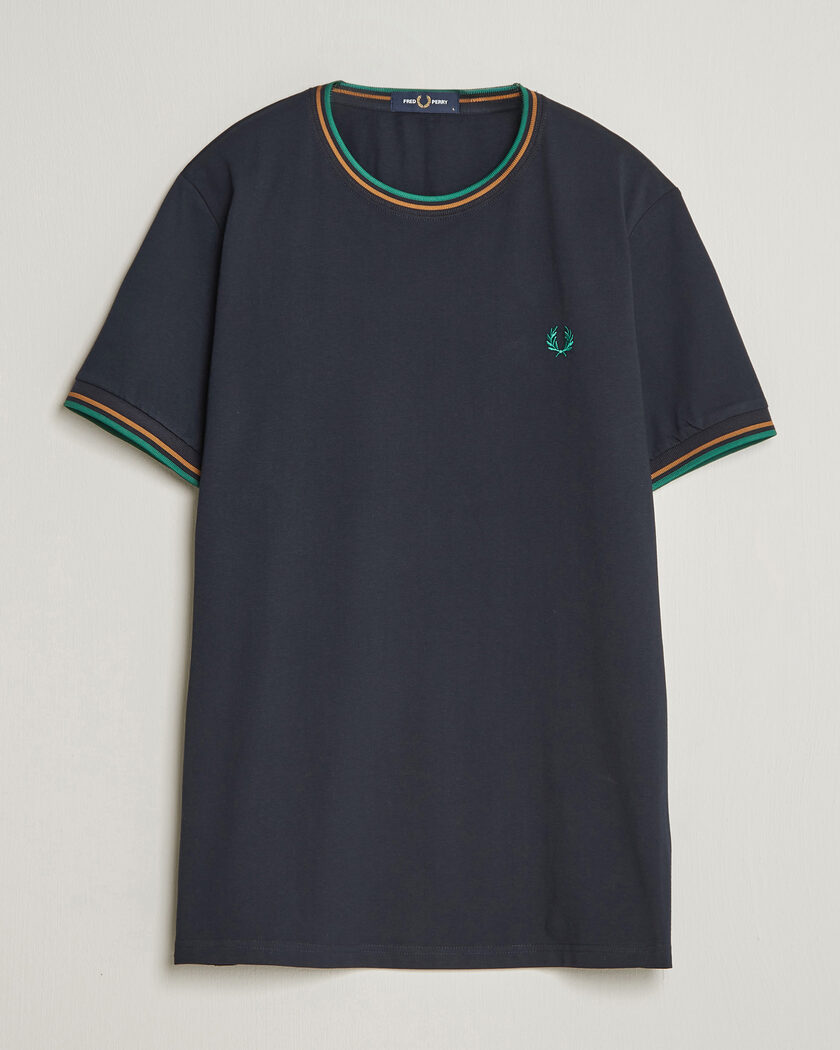 Fred Perry Twin Tipped T-Shirt Navy – Blu
