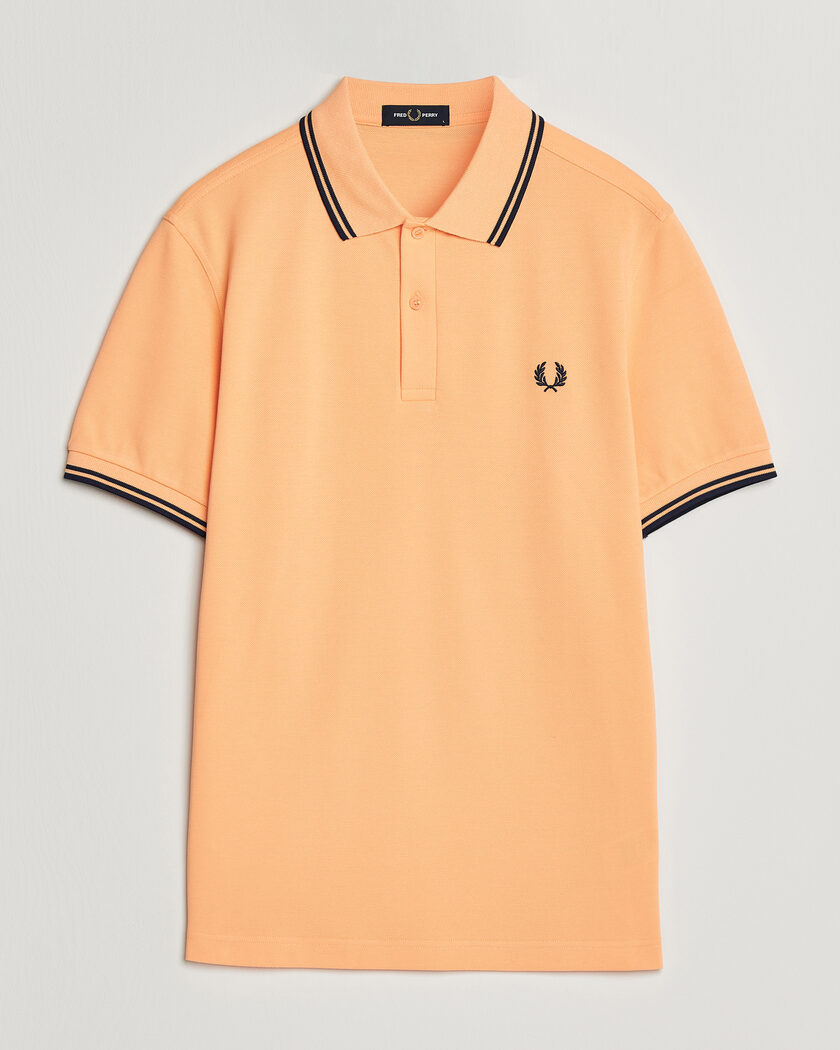 Fred Perry Twin Tipped Polo Shirt Peach – Arancione