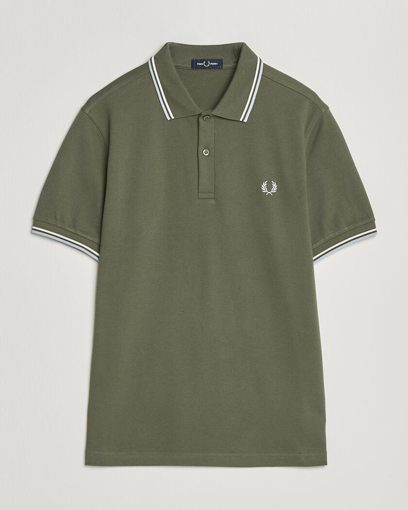 Fred Perry Twin Tipped Polo Shirt Laurel Wreath Green – Verde