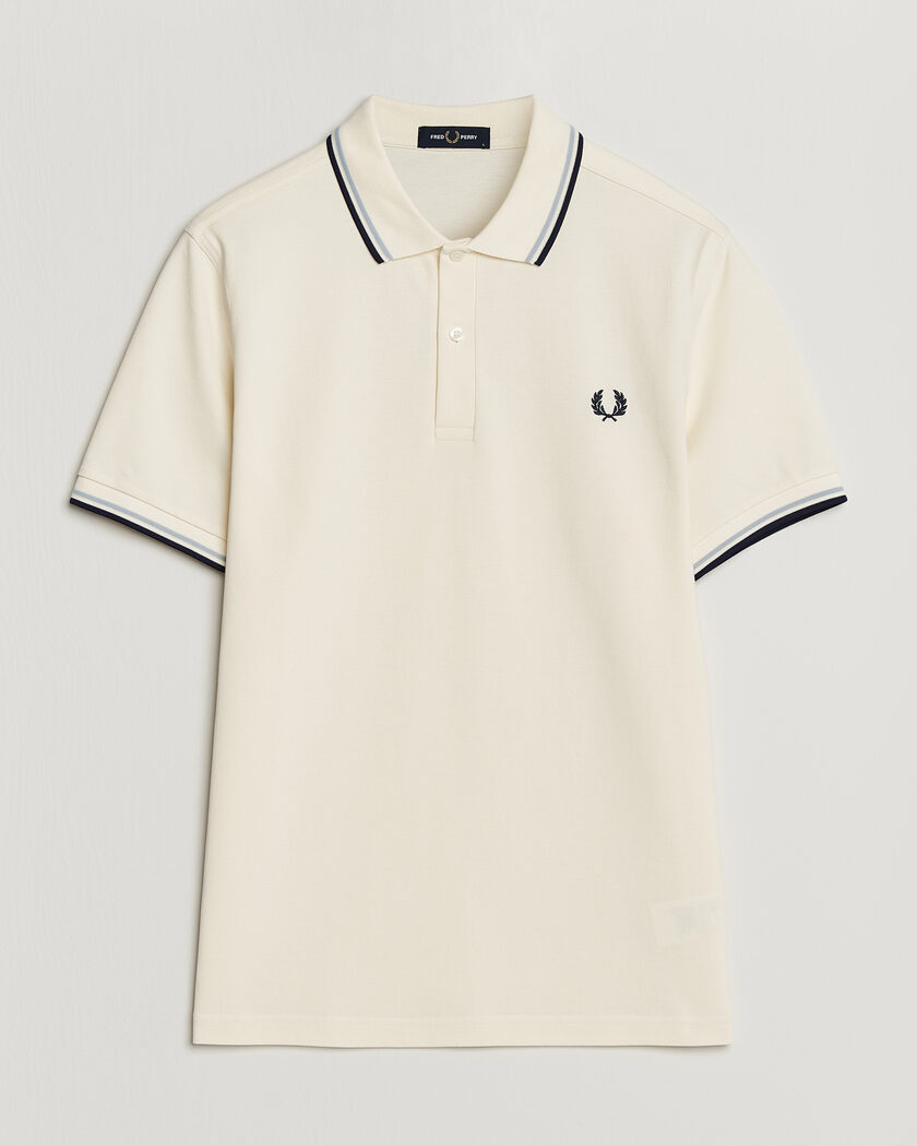 Fred Perry Twin Tipped Polo Shirt Ecru – Bianco